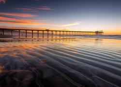 Stany Zjednoczone, Stan Kalifornia, San Diego, Molo, Morze, Plaża