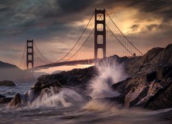 Most Golden Gate Bridge w San Francisco