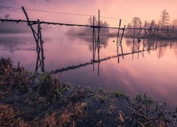 Mostek nad Pilicą we wsi Trzy Morgi