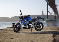 Niebieski, Motocykl, BMW G 310 R, 2016