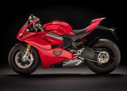Motocykl, Czerwony, Ducati Panigale V4 S, 2018