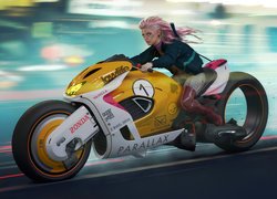 Motocykl Zonda Parallax z gry Cyberpunk Red