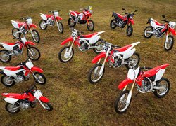 Motocykle, Honda CRF, Czerwono-białe