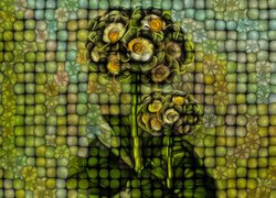 Mozaikowy kwiat