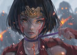 Dziewczyna, Mumei, Wojowniczka, Diadem, Koutetsujou no Kabaneri, Paintography