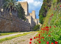 Mury Pałacu Wielkiego Mistrza Zakonu Rycerzy na Rodos