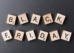 Scrabble, Napis, Black Friday, Ciemne, Tło