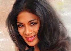 Portret, Piosenkarka, Nicole Scherzinger, Grafika