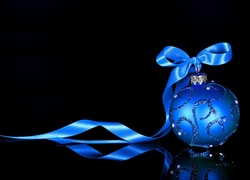 Boże Narodzenie, Niebieska, Bombka
