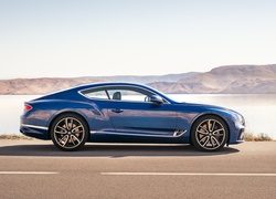 Niebieski, Bentley Continental GT Coupé, 2018