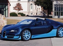 Niebieski Bugatti Veyron Grand Sport Vitesse