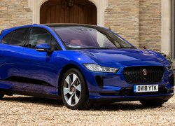 Niebieski Jaguar I-PACE