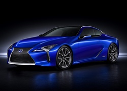 Niebieski Lexus LC 500h rocznik 2018