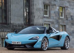 Niebieski McLaren 570S Spider