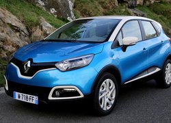 Niebieski, Renault Captur, Biały, Dach, Przód