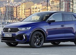 Niebieski, Volkswagen T-Roc, Bokiem