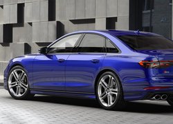Niebieskie Audi S8