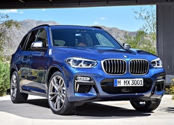 Niebieskie BMW X3 M40i M Sport rocznik 2018