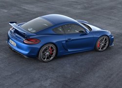 Niebieskie Porsche Cayman GT4