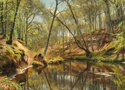 Obraz duńskiego malarza Pedera Morka Monsted