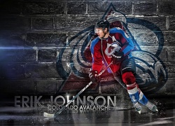 Olimpijczyk Erik Johnson reprezentujący klub hokejowy Colorado Avalanche