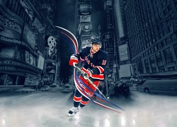 Olimpijczyk Marian Gaborik w barwach klubu New York Rangers