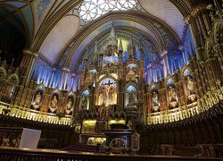 Kanada, Montreal, Bazylika Notre-Dame, Kościół, Ołtarz