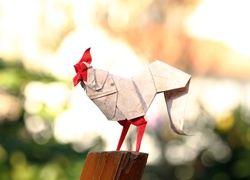 Origamowy kogut