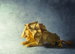 Origamowy lew
