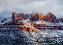 Góry, Grzbiet, Mitten, Skały, Sedona, Arizona, Stany Zjednoczone