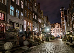 Polska, Gdańsk, Miasto nocą