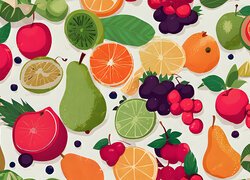 Owoce, Grafika