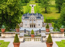 Niemcy, Bawaria, Ettal, Pałac Linderhof, Park, Drzewa