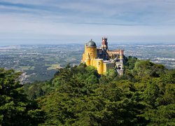 Portugalia, Region Lizbona, Miejscowość Sintra, Pałac Pena, Wzgórze