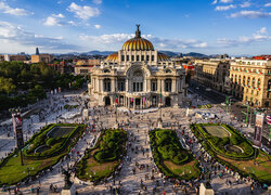 Meksyk, Palacio de Bellas Artes, Dom Sztuki, Plac, Domy