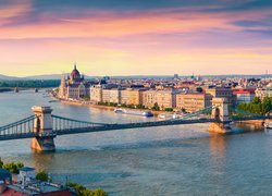 Panorama Budapesztu nad Dunajem