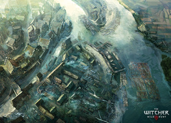 Panorama miasta z gry Wiedźmin