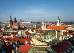 Panorama Pragi w Czechach