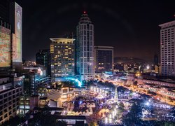 Panorama Tokio nocą