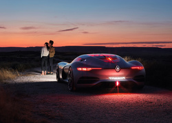 Para oświetlona reflektorami auta Renault Trezor Concept