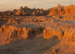 Park Narodowy Badlands, Góry, Skały, Dakota Południowa, Stany Zjednoczone