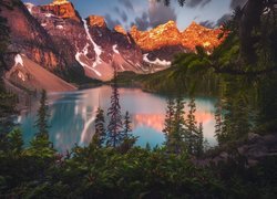 Park Narodowy Banff i las dookoła jeziora Moraine