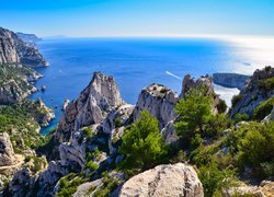 Park Narodowy Calanques na wybrzeżu Morza Śródziemnego we Francji