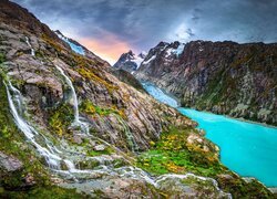 Chile, Patagonia, Góry, Jezioro, Park Narodowy Kawesqar