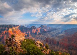 Kanion, Skały, Park Narodowy Grand Canyon, Park Narodowy Wielkiego Kanionu, Stan Arizona, Stany Zjednoczone