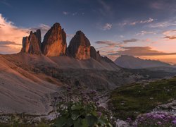 Pasmo górskie Tre Cime di Lavaredo we Włoszech