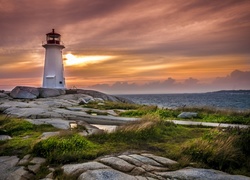 Peggys Point Lighthouse - latarnia morska w Kanadzie