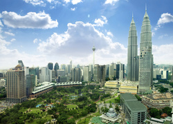 Kuala Lumpur, Malezja, Azja, Wieżowiec, Petronas Towers