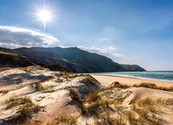 Piaszczysta plaża Maghera w hrabstwie Donegal