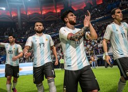 Piłkarze, Lionel Messi, Nicolas Otamendi, Angel Di Maria, Gra, Fifa 18